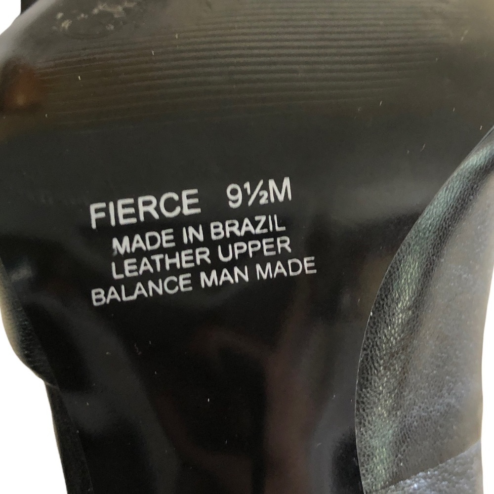 CARLOS by Carlos Santana - Black Leather Pointed Toe Heels - Size 9.5 - Picture 10 of 10